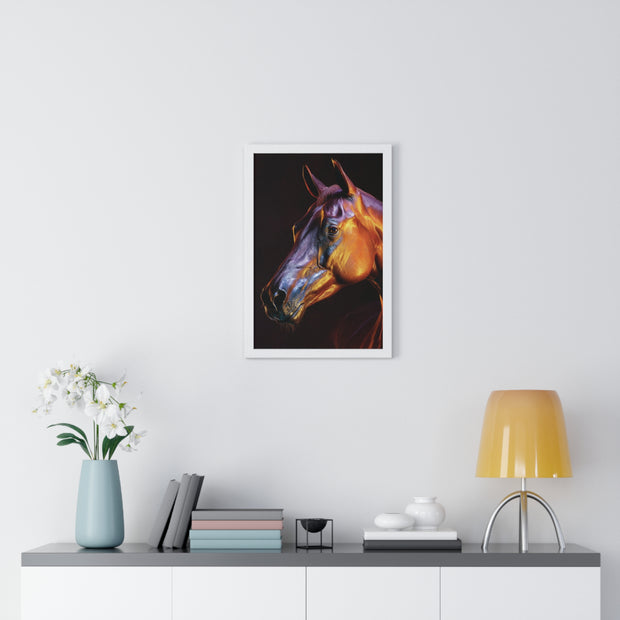 Stunning Horse Wall Art - Vertical Framed Poster, Equestrian Decor, Animal Lover Gift, Home and Office Wall Decor, Unique Art Piece
