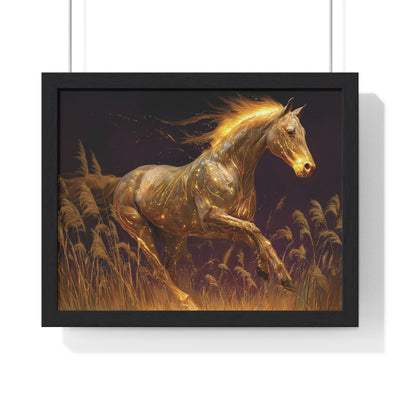 Majestic Horse Framed Art Print, Bohemian Home Decor, Horse Lover Gift, Equine Wall Art, Nature Poster, Ranch Decor