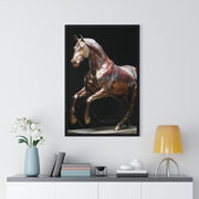 Elegant Horse Art Print, Home Decor, Equestrian Wall Art, Gift for Horse Lovers, Framed Poster Decoration