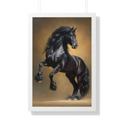 Majestic Horse Framed Poster | Equestrian Wall Art, Horse Lover Gift, Home Decor, Animal Art Print, Equine Photography
