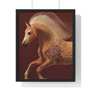 Majestic Horse Art Print, Vertical Framed Poster, Horse Decor, Equestrian Gift, Wall Art for Home, Animal Lover Decoration