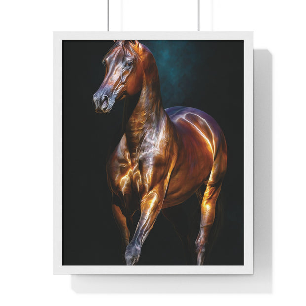 Equine Masterpiece Framed Art Print, Horse Wall Decor, Equestrian Gift, Home Office Art, Equine Enthusiast Decoration