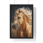 Majestic Horse Vertical Framed Poster, Animal Wall Art, Home Décor, Equestrian Gifts, Nature Lover Print, Office Decoration