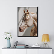 Elegant Horse Framed Poster, Art Decor, Animal Wall Art, Horse Lover Gift, Home Interior, Equine Photography