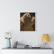 Elegant Equine Art Poster, Horse Wall Decor, Framed Horse Photography, Animal Lover Gift, Home Office Art, Equestrian Decor