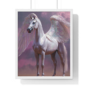 Majestic Winged Horse Wall Art, Fantasy Home Decor, Gift for Animal Lovers, Dreamy Artwork, Enchanted Living Room Accent