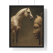 Elegant Equine Art Poster, Horse Wall Decor, Framed Horse Photography, Animal Lover Gift, Home Office Art, Equestrian Decor