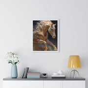 Stunning Horse Art Print, Vertical Framed Poster, Home Decor, Equestrian Gift, Wall Art
