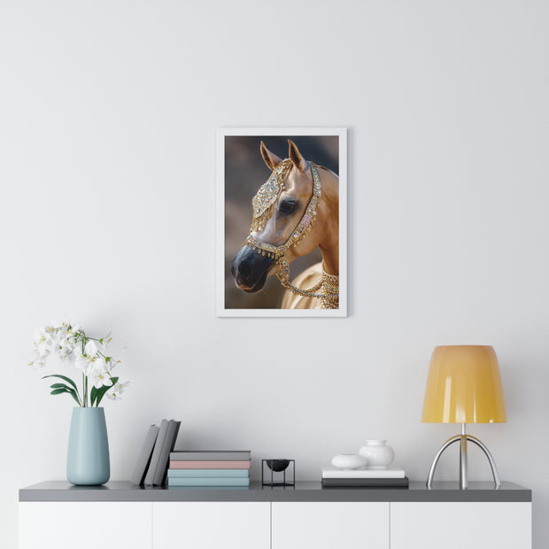 Elegant Horse Framed Wall Art, Equine Decor, Horse Lover Gift, Home Decoration, Nature Art Print
