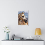 Elegant Horse Portrait Framed Poster, Wall Art Decor, Equestrian Gift, Home Decoration, Living Room Art, Animal Lover's Gift
