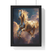 Majestic Horse Framed Poster, Equine Art, Home Decor, Wall Art, Gift for Horse Lovers, Equestrian Decor
