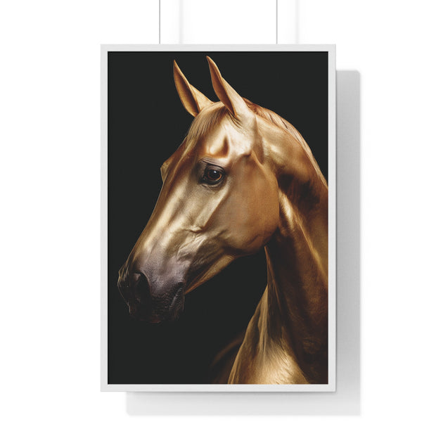Majestic Horse Framed Wall Art, Equestrian Decor, Equine Art Print, Home Decor Gift, Animal Lovers Wall Hanging