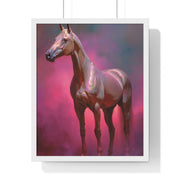 Elegant Horse Wall Art Print, Vertical Framed Poster, Equestrian Decor, Horse Lover Gift, Home Aesthetic, Animal Art