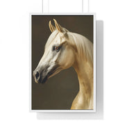 Elegant Horse Framed Poster | Modern Wall Art | Equine Decor | Horse Lover Gift | Farmhouse Decor | Art for Animal Enthusiasts