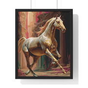 Majestic Horse Vertical Framed Poster | Equestrian Home Decor, Animal Art, Wall Art, Gift for Horse Lovers, Modern Art