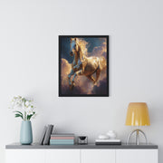 Majestic Horse Framed Poster, Equine Art, Home Decor, Wall Art, Gift for Horse Lovers, Equestrian Decor