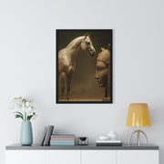 Elegant Equine Art Poster, Horse Wall Decor, Framed Horse Photography, Animal Lover Gift, Home Office Art, Equestrian Decor