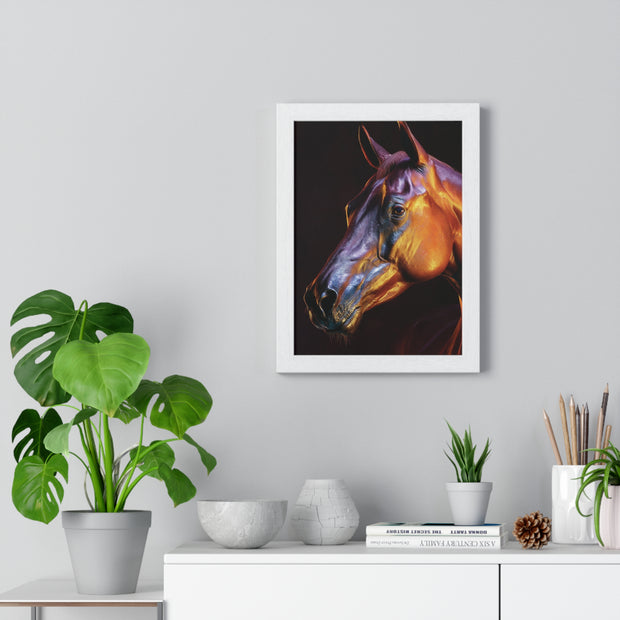 Stunning Horse Wall Art - Vertical Framed Poster, Equestrian Decor, Animal Lover Gift, Home and Office Wall Decor, Unique Art Piece