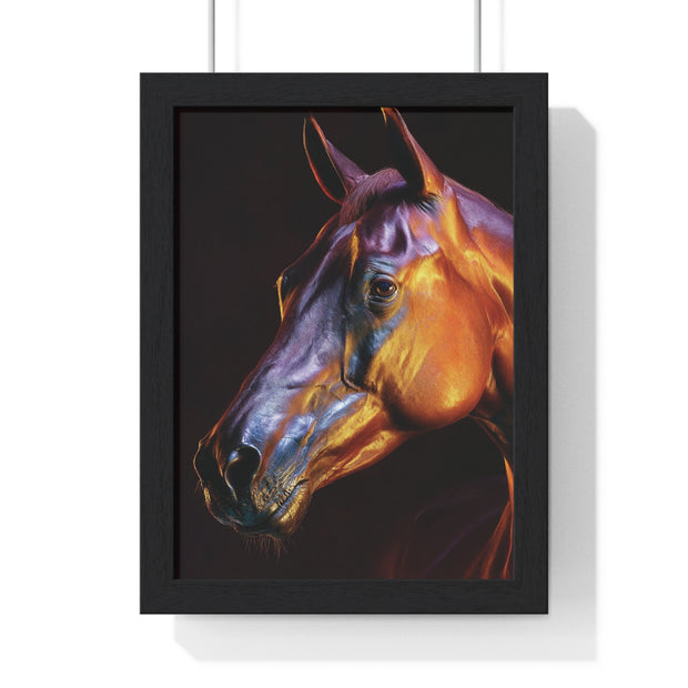 Stunning Horse Wall Art - Vertical Framed Poster, Equestrian Decor, Animal Lover Gift, Home and Office Wall Decor, Unique Art Piece