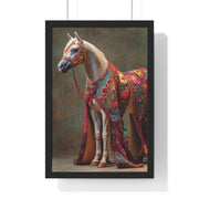 Vibrant Horse Art Print, Elegant Wall Decor, Farmhouse Style Home Decor, Gift for Horse Lovers, Equestrian Artwork