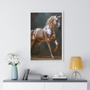 Elegant Horse Art Print, Vertical Framed Poster, Equine Wall Decor, Horse Lover Gift, Home Office Decoration, Animal Art