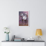 Majestic Winged Horse Wall Art, Fantasy Home Decor, Gift for Animal Lovers, Dreamy Artwork, Enchanted Living Room Accent