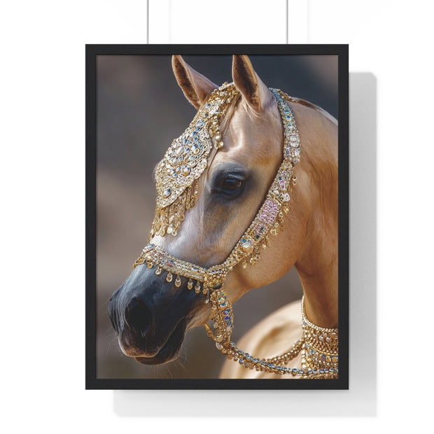 Elegant Horse Framed Wall Art, Equine Decor, Horse Lover Gift, Home Decoration, Nature Art Print