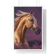 Majestic Horse Framed Poster | Equine Art Print for Home Decor | Ideal Gift for Horse Lovers, Equestrian Decor, Wall Art