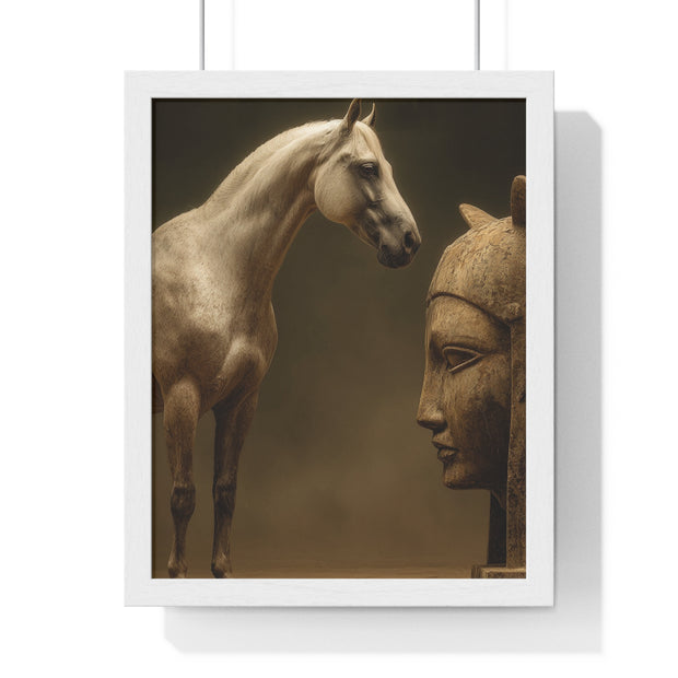 Elegant Equine Art Poster, Horse Wall Decor, Framed Horse Photography, Animal Lover Gift, Home Office Art, Equestrian Decor