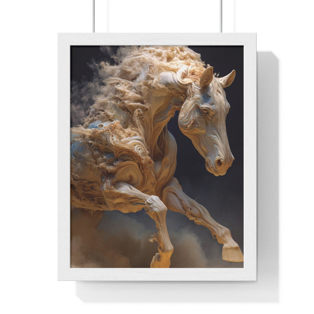 Stunning Horse Art Print, Vertical Framed Poster, Home Decor, Equestrian Gift, Wall Art