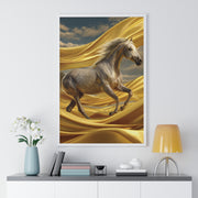 Majestic Horse Framed Poster - Equine Wall Art, Home Decor, Gift for Horse Lovers, Equestrian Art, Nature Inspired Decoration