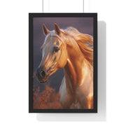 Majestic Horse Framed Poster | Equine Wall Art | Nature Decor | Gift for Horse Lovers | Equestrian Home Decor | Birthday & Housewarming