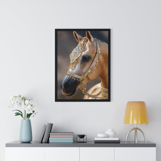 Elegant Horse Framed Wall Art, Equine Decor, Horse Lover Gift, Home Decoration, Nature Art Print