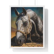 Stunning Horse Art Print, Vertical Framed Poster, Equestrian Decor, Animal Lover Gift, Rustic Home Art, Western Wall Art