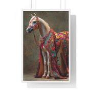 Vibrant Horse Art Print, Elegant Wall Decor, Farmhouse Style Home Decor, Gift for Horse Lovers, Equestrian Artwork