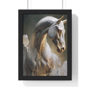 Elegant Horse Sculpture Wall Art, Horse Decor, Modern Framed Poster, Home Decor, Gift for Animal Lovers, Art for Living Room