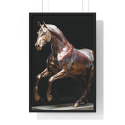 Elegant Horse Art Print, Home Decor, Equestrian Wall Art, Gift for Horse Lovers, Framed Poster Decoration