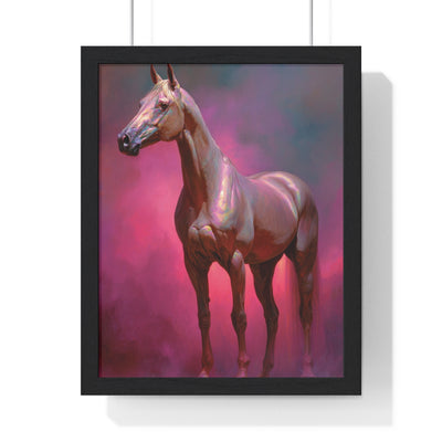 Elegant Horse Wall Art Print, Vertical Framed Poster, Equestrian Decor, Horse Lover Gift, Home Aesthetic, Animal Art