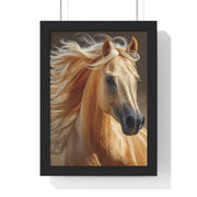 Majestic Horse Art Print - Vertical Framed Poster, Elegant Horse Decor, Nature Wall Art, Animal Lovers Gift, Home & Office Decoration