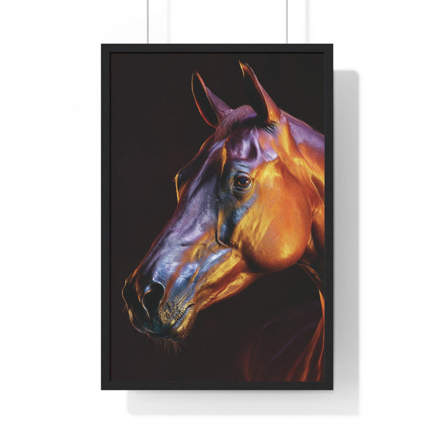 Stunning Horse Wall Art - Vertical Framed Poster, Equestrian Decor, Animal Lover Gift, Home and Office Wall Decor, Unique Art Piece