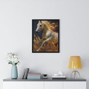 Majestic Horse Framed Art Print - Equestrian Decor, Nature Wall Art, Horse Lover Gift, Home Decoration, Animal Poster