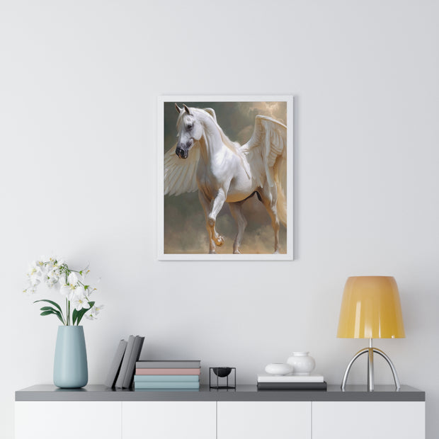 Whimsical Winged Horse Art Print, Fantasy Wall Decor, Fairy Tale Decor, Horse Lovers Gift, Magical Home Accent
