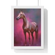 Elegant Horse Wall Art Print, Vertical Framed Poster, Equestrian Decor, Horse Lover Gift, Home Aesthetic, Animal Art
