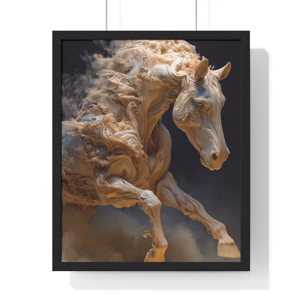 Stunning Horse Art Print, Vertical Framed Poster, Home Decor, Equestrian Gift, Wall Art