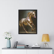 Elegant Horse Art Print, Horse Lover Gift, Wall Decor for Equestrians, Inspirational Home Art, Vertical Framed Horse Poster