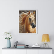 Majestic Horse Art Print - Vertical Framed Poster, Elegant Horse Decor, Nature Wall Art, Animal Lovers Gift, Home & Office Decoration