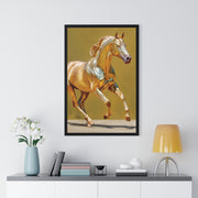 Elegant Horse Art Print, Vertical Framed Poster, Equine Decor, Modern Wall Art, Animal Lover Gift, Home Office Decoration