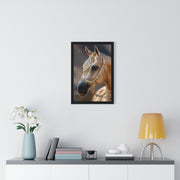 Elegant Horse Framed Wall Art, Equine Decor, Horse Lover Gift, Home Decoration, Nature Art Print