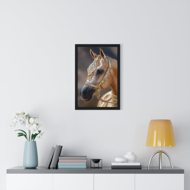 Elegant Horse Framed Wall Art, Equine Decor, Horse Lover Gift, Home Decoration, Nature Art Print