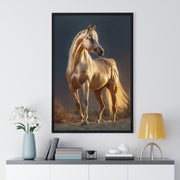Majestic Horse Framed Poster, Equine Wall Art, Elegant Home Decor, Gift for Horse Lovers, Unique Nature Art, Horse Lover's Gift